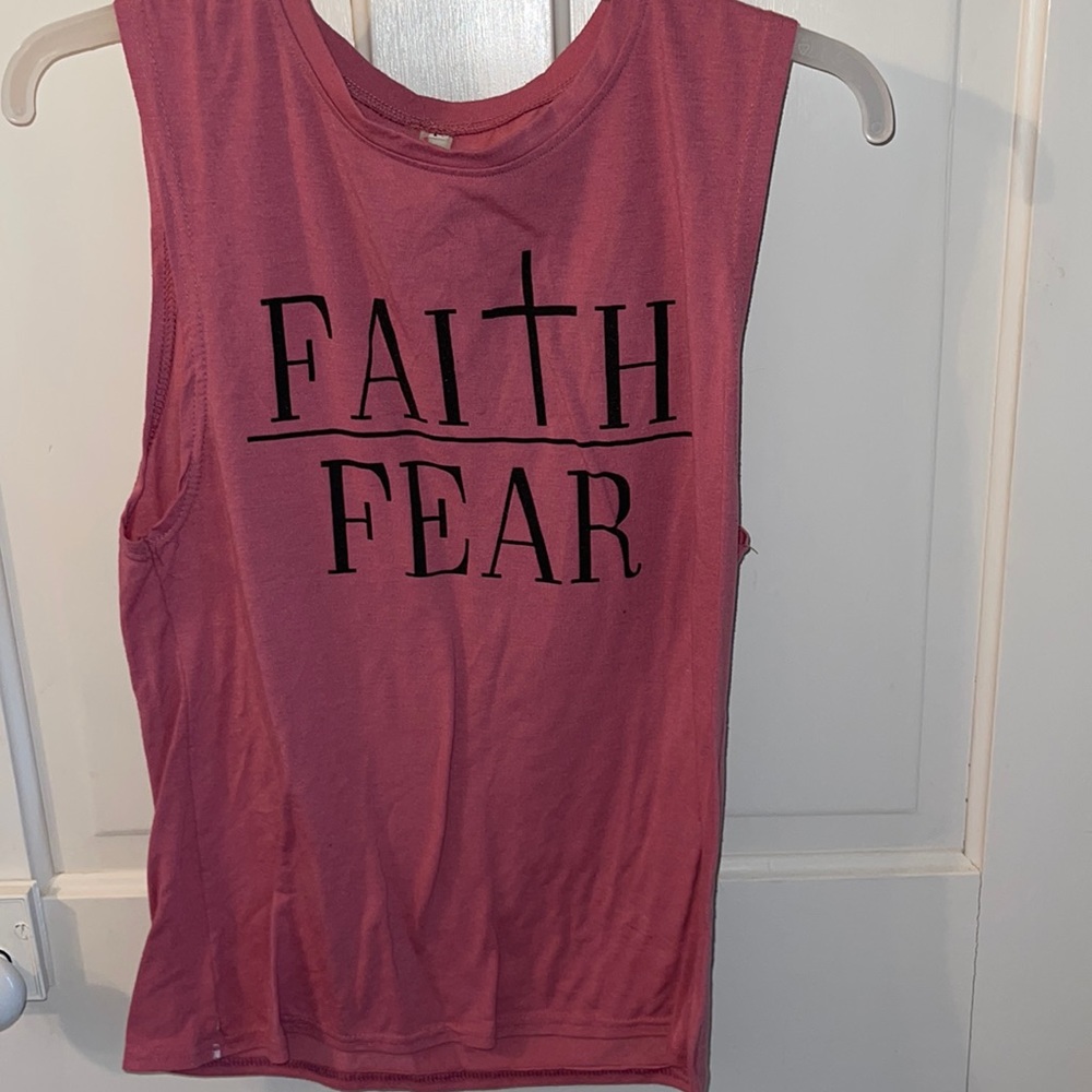 FAITH OVER FEAR MUSCLE TANK